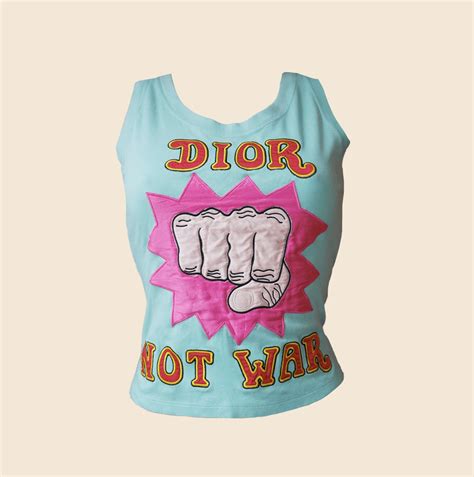 CHRISTIAN DIOR 'DIOR NOT WAR' TANK TOP – RDB.